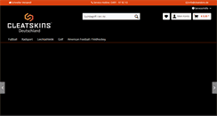 Desktop Screenshot of cleatskins.de